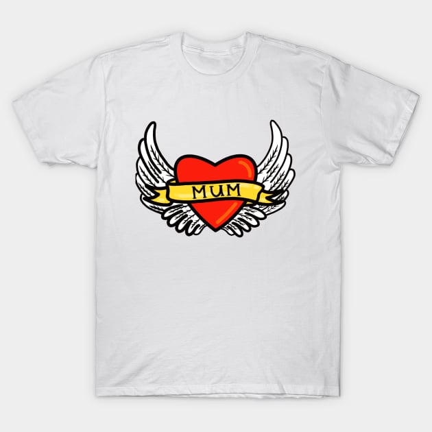 Mum Love Tattoo T-Shirt by AdamRegester